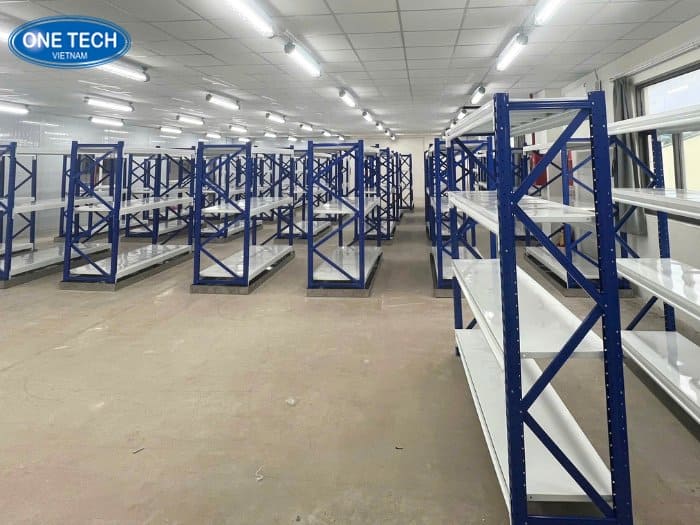 Kệ trung tải phối xanh trắng