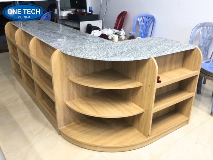 Quầy thanh toán mặt đá dễ vệ sinh