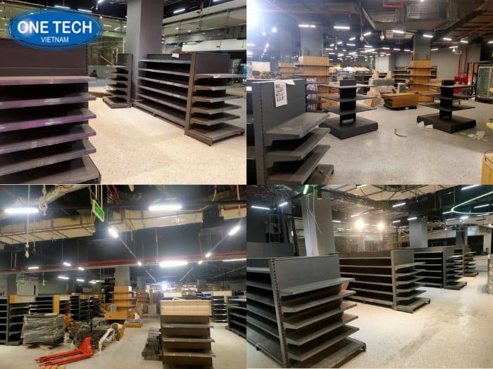 Giai đoạn 2 - Lắp đặt các mẫu kệ phụ và kệ đặc thù