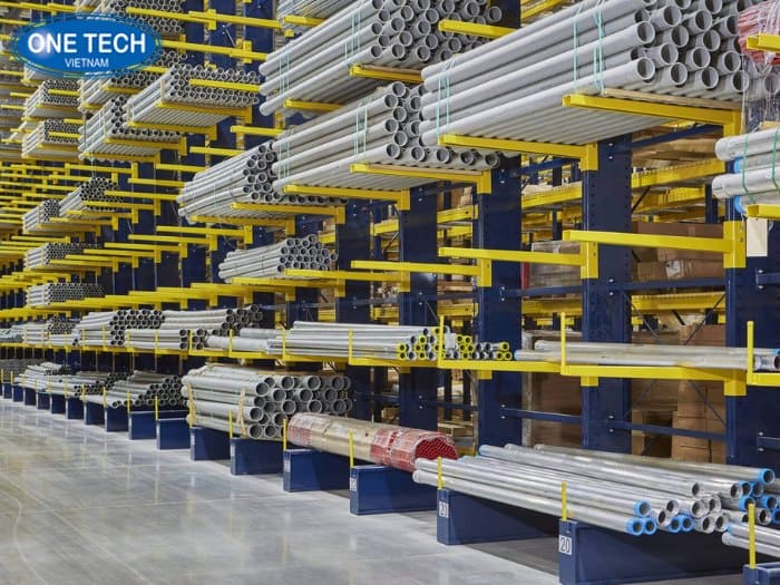 Kệ Tay Đỡ chuyên dùng cho kho chứa vật liệu dạng thanh