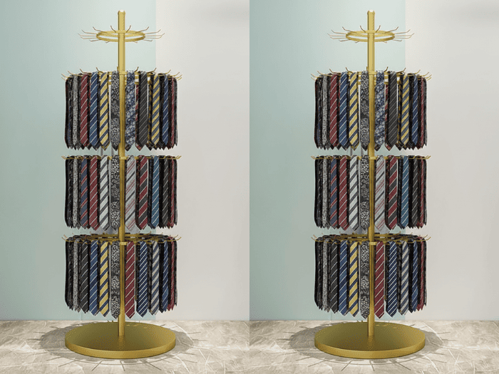 Kệ hình tròn độc đáo trưng bày cà vạt