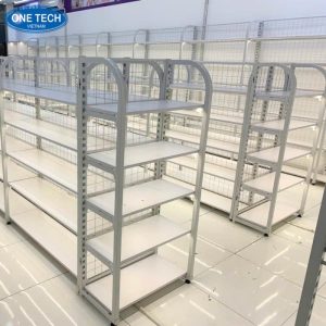 Kệ siêu thị mini khung sắt hộp