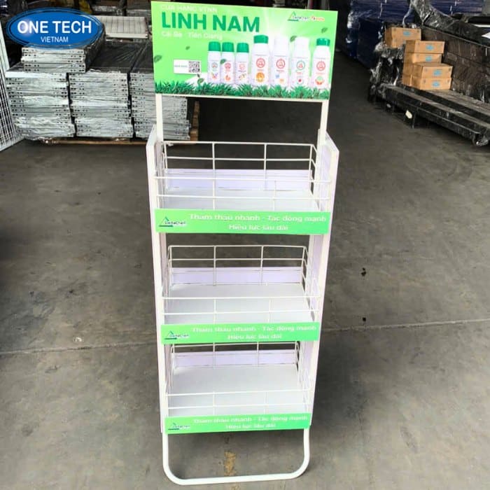 Kệ siêu thị nhỏ nhiều màu sắc