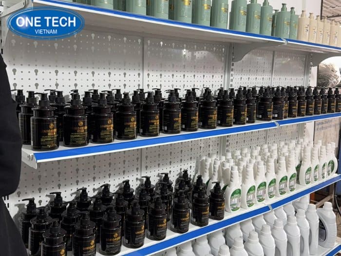 Kệ siêu thị trưng bày sữa tắm