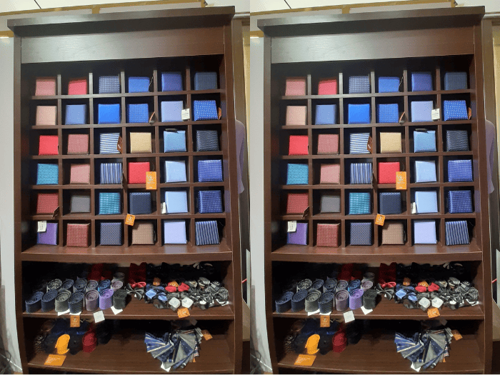 Kệ trưng bày cà vạt bằng gỗ trơn