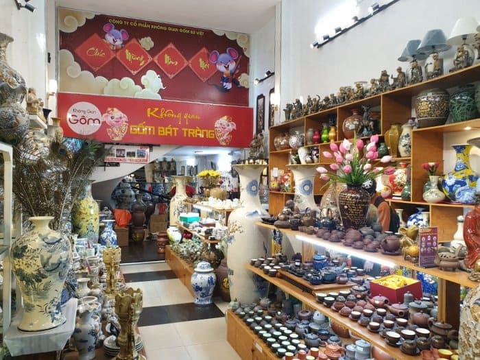Kinh nghiệm thiết kế cửa hàng bán gốm sứ đẹp, sang