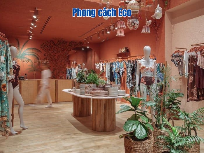 Phong cách Eco cho cửa hàng thời trang