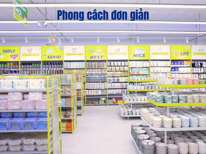 Phong cách cửa hàng đồ gia dụng đơn giản