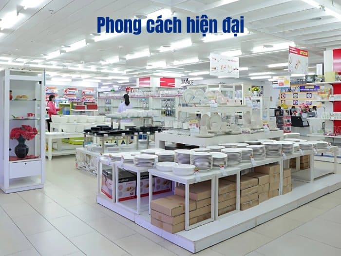Phong cách thiết kế hiện đại cho cửa hàng gia dụng