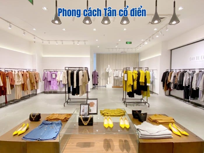 Thiết kế cửa hàng quần áo theo phong cách Tân cổ điển