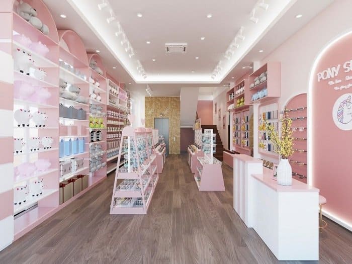 Tông hồng pastel kết hợp trắng tạo cảm giác ngọt ngào, trẻ trung