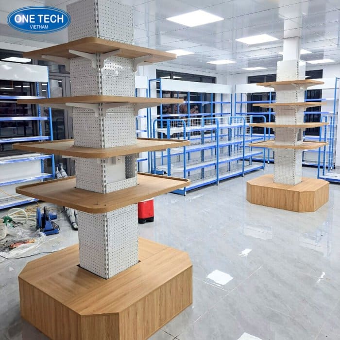 Hình ảnh thực tế của kệ thiết kế ốp cột trụ 05