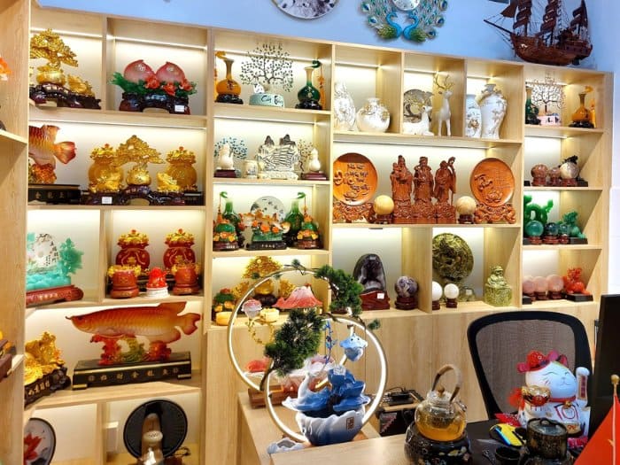 Kệ đèn led để đồ phong thủy