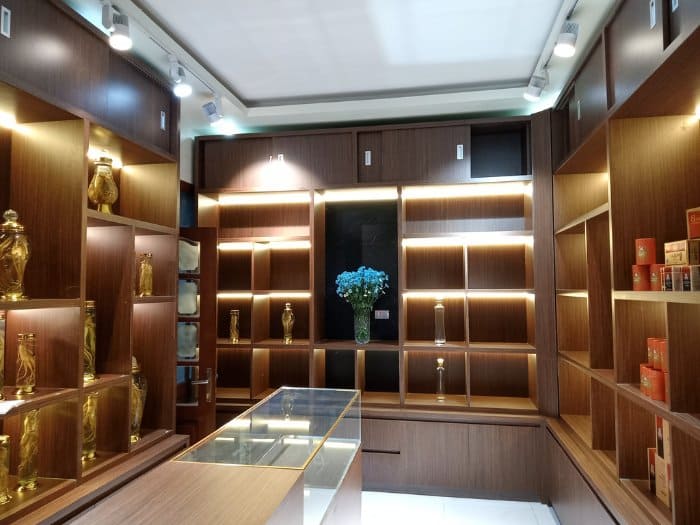 Kệ gỗ cao cấp để đồ phong thủy
