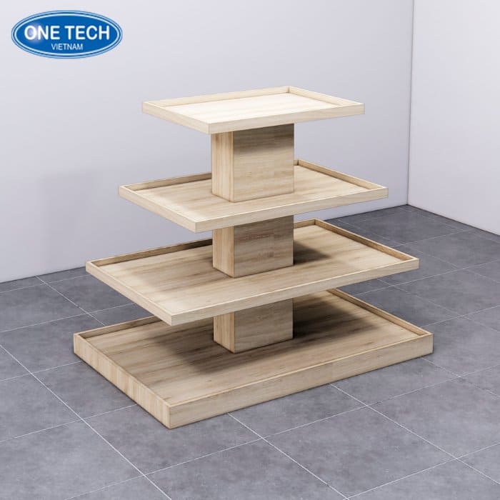 Kệ được làm từ chất liệu gỗ