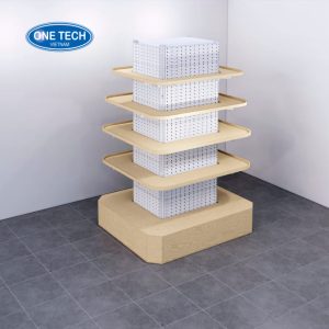 Kệ trưng bày thiết kế ốp chân trụ