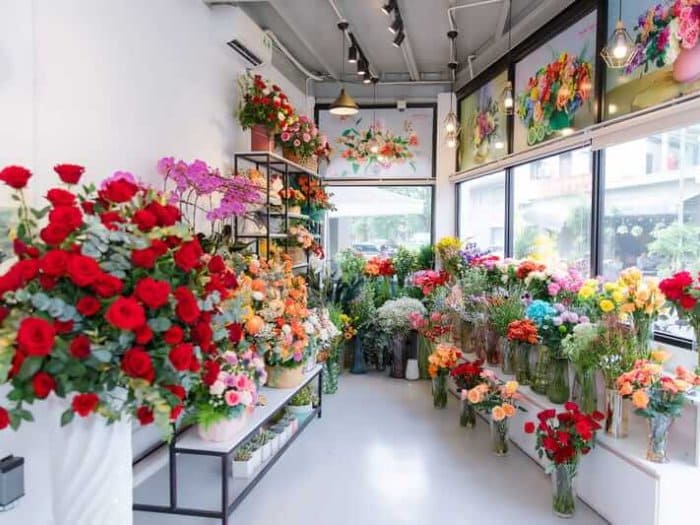 Mẫu thiết kế cửa hàng hoa tươi 08