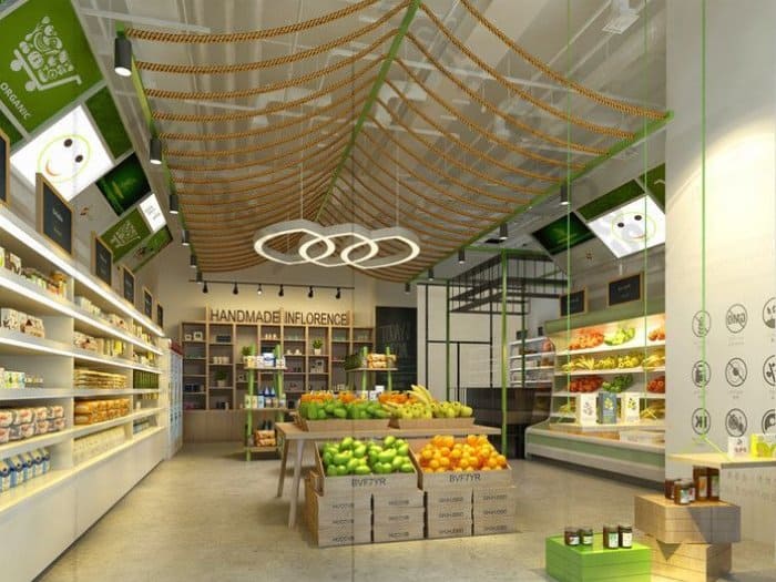 Mẫu thiết kế cửa hàng thực phẩm 04
