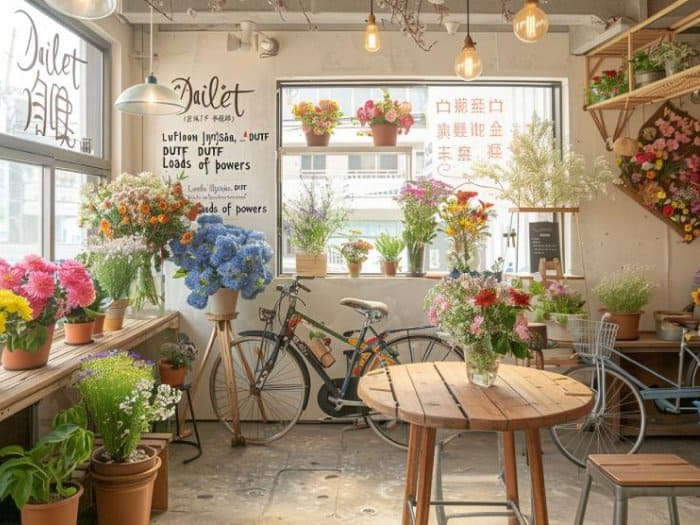 Quy trình thiết kế cửa hàng bán hoa tươi