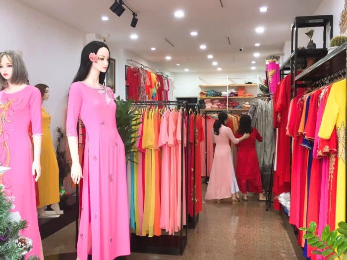 Các mẫu thiết kế shop áo dài chuyên nghiệp