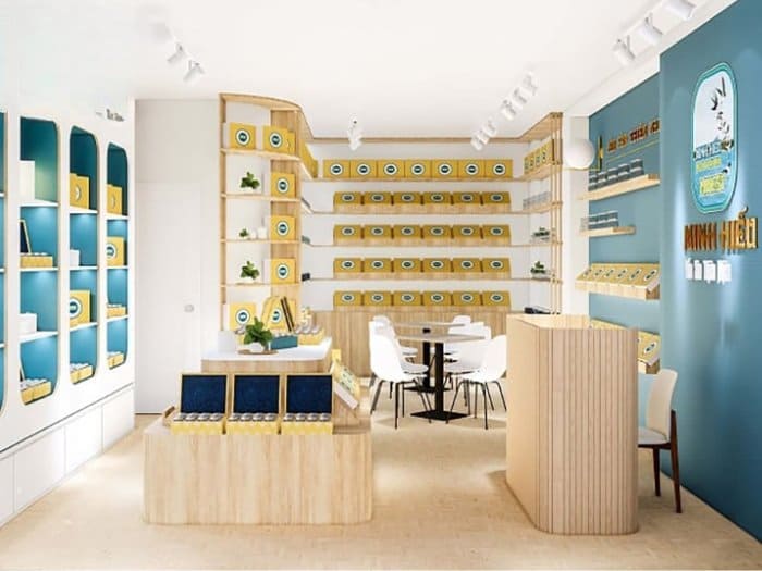 Cách sắp xếp bố cục không gian cửa hàng yến sào