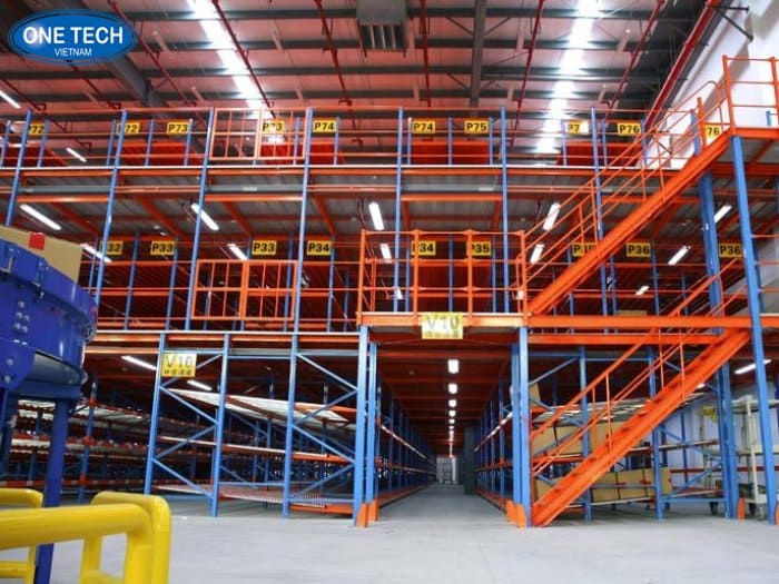Kệ sàn Mezzanine tạo tầng lửng trong kho thương mại điện tử