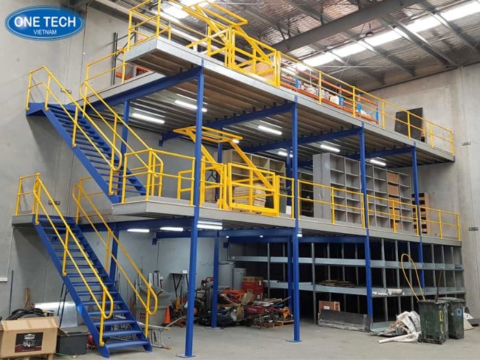 Kệ sàn Mezzanine tạo thêm các tầng lửng trong kho