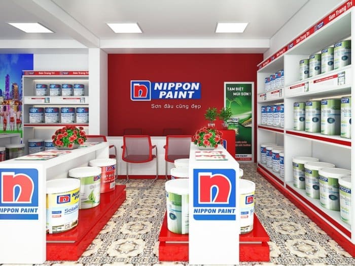 Thiết kế cửa hàng sơn chuyên nghiệp Nippon