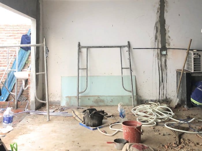 Thiết kế phần thô cửa hàng yến sào