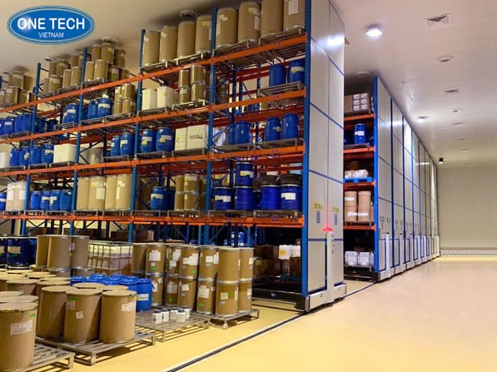 Kệ di động cho kho hàng công nghiệp