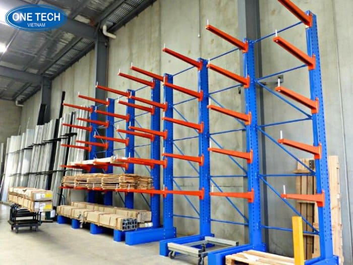 Kệ tay đỡ cho kho công nghiệp