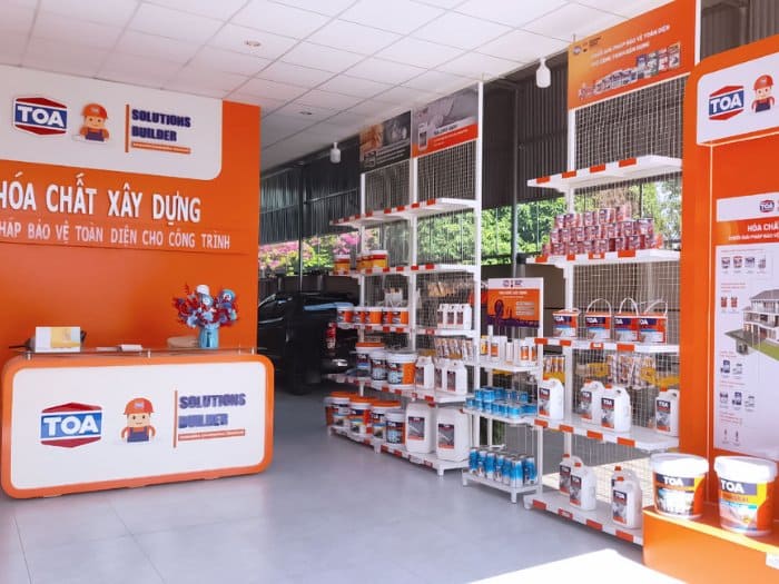 Mẫu thiết kế cửa hàng bán sơn 01