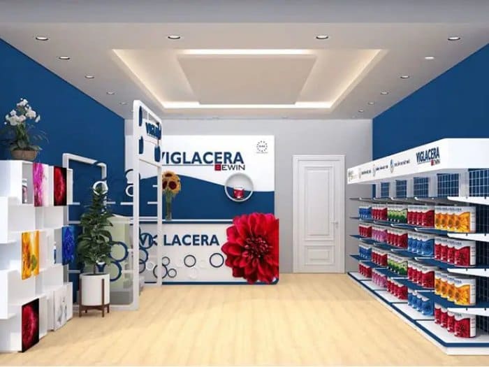 Mẫu thiết kế cửa hàng bán sơn 05