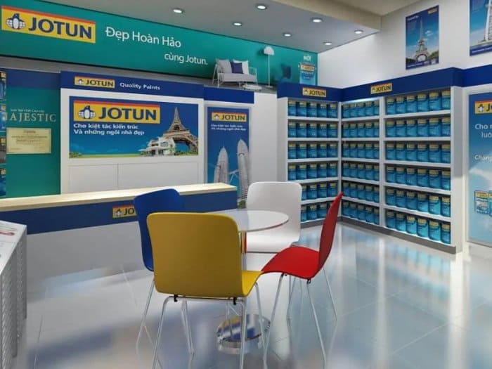 Mẫu thiết kế cửa hàng bán sơn 08