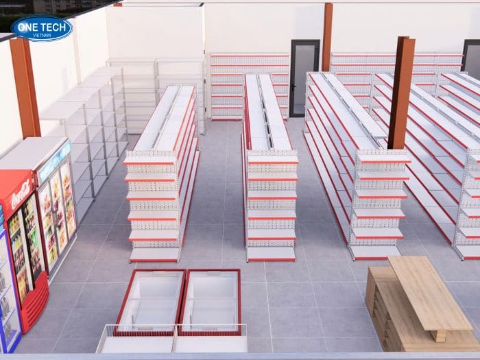 Mẫu thiết kế cửa hàng tiện lợi 01