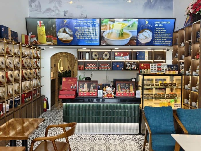 Mẫu thiết kế cửa hàng bán yến sào 06