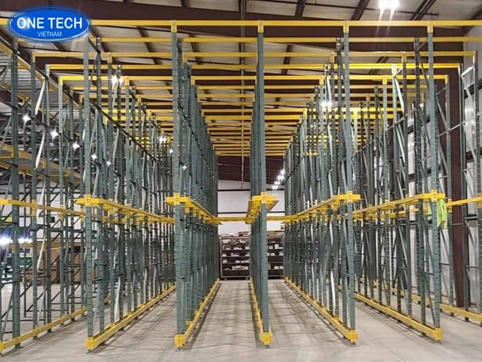 Kệ Drive In tối ưu diện tích sàn kho chứa hàng