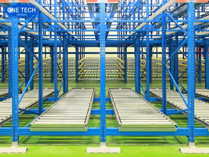 Kệ con lăn - Tạo hệ thống con lăn thông minh, hỗ trợ xuất nhập hàng