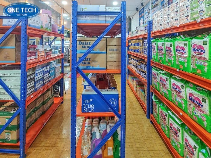 Kệ trung tải 500 - 700kg/tầng đảm bảo sự ổn định