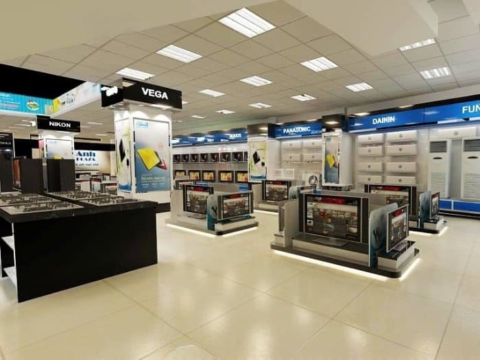 Mẫu thiết kế cửa hàng diện tích trên 80m² 01