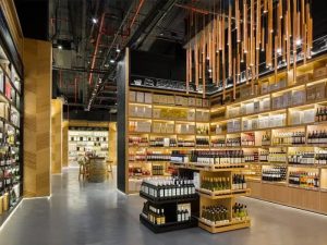 Phong cách cao cấp thiết kế showroom rượu