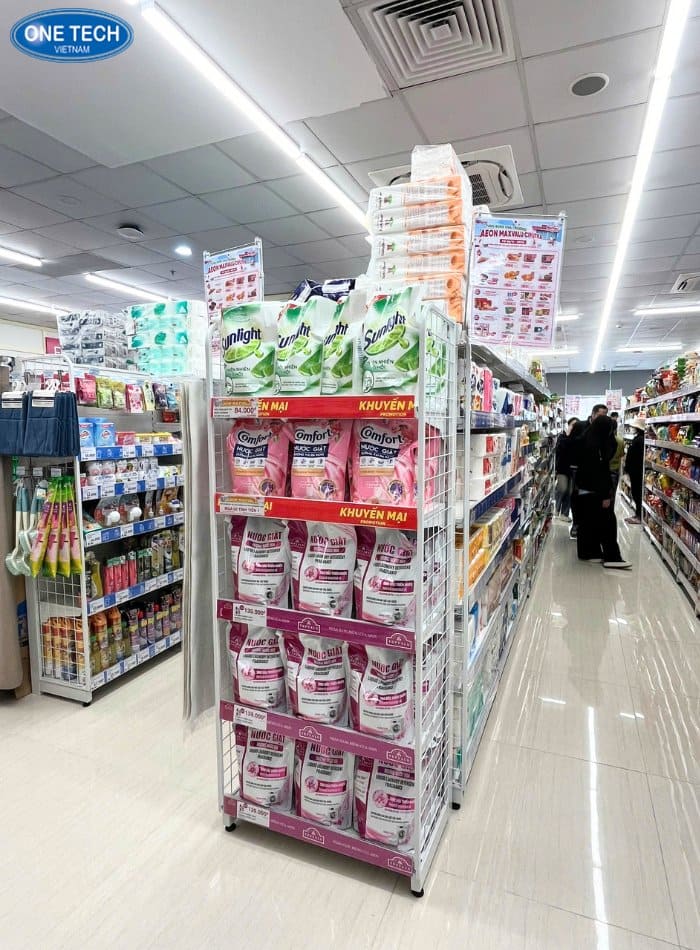 Hình ảnh dự án kệ siêu thị tại Aeon Maxvalu 03