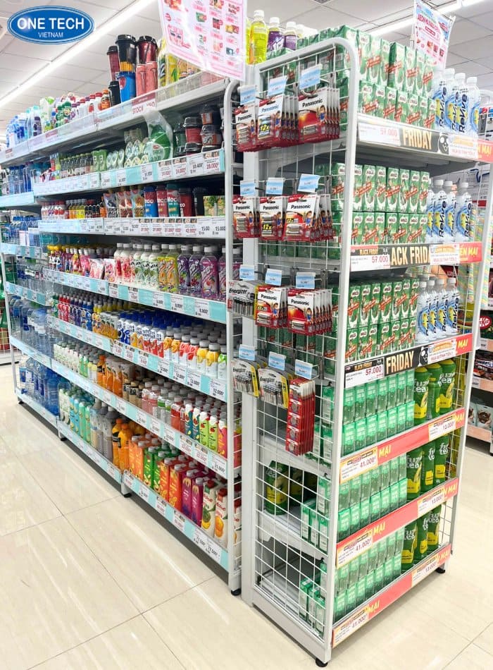 Hình ảnh dự án kệ siêu thị tại Aeon Maxvalu 01