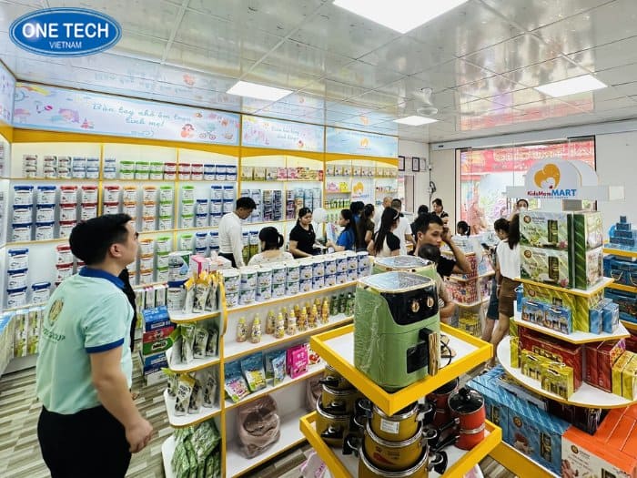 Kệ gỗ MDF màu vàng trắng tươi sáng