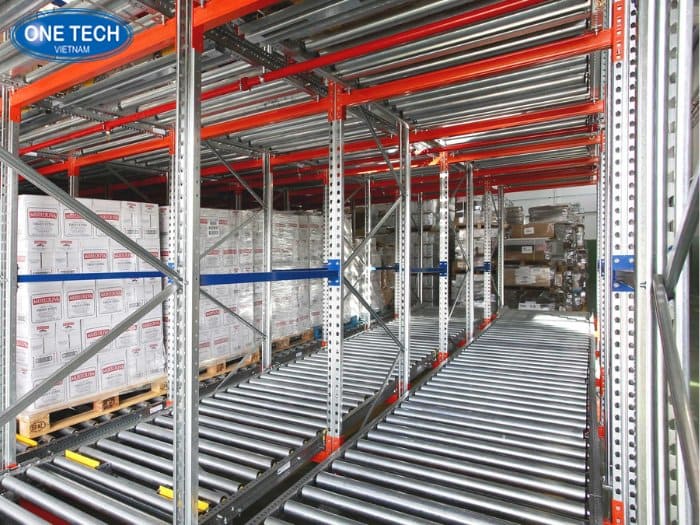 Kệ con lăn hiện đại cho ngành gia dụng 