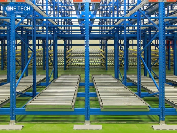 Kệ con lăn cho kho công nghiệp