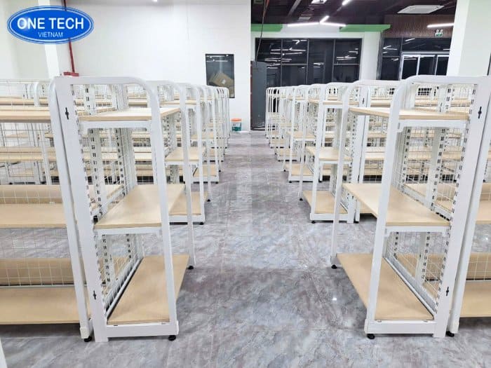 Lắp đặt dự án kệ trưng bày cho Lonton group 09