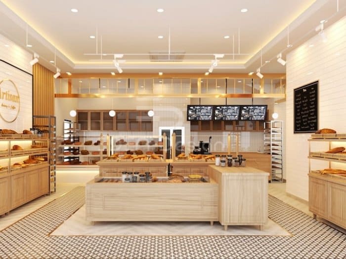 Mẫu thiết kế cửa hàng bánh ngọt nhỏ 20