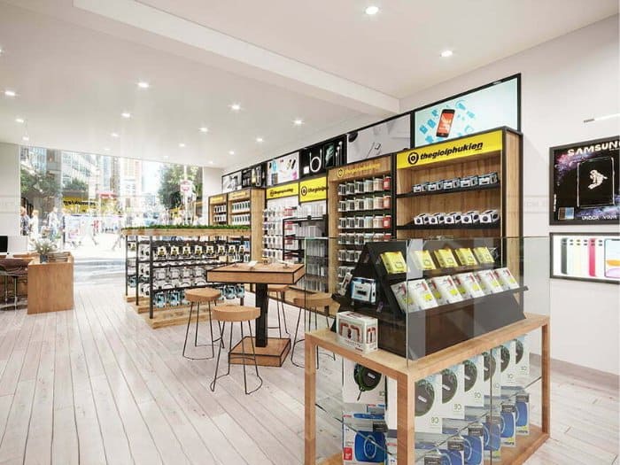 Mẫu thiết kế cửa hàng bán phụ kiện điện thoại 05