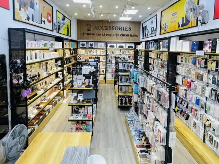 Mẫu thiết kế cửa hàng bán phụ kiện điện thoại 09